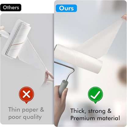 Extra Sticky Large Surface Lint Roller, 6.3'' Giant Lint Roller - Image 4