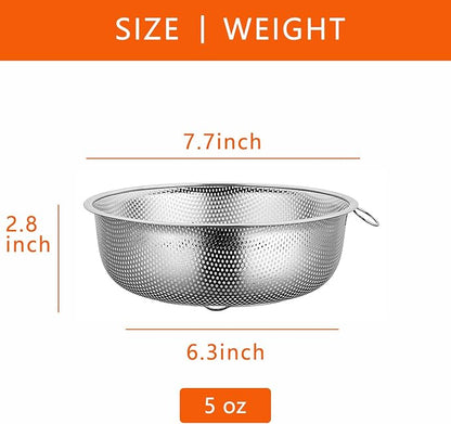 GREATLINK Stainless Steel Colander and Fine Mesh Strainer - Image 2