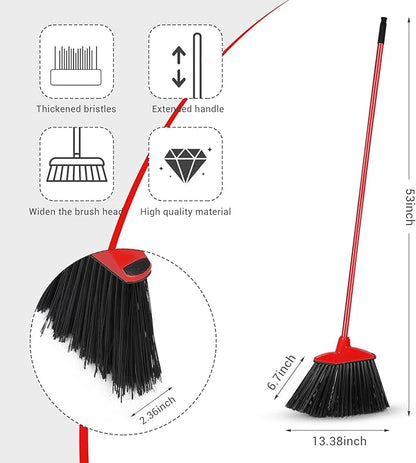 WILLBOND 20 Pcs Heavy Duty Broom Outdoor Indoor Commercial Angle Brooms Bulk - Image 2