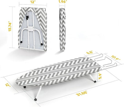 Folding Ironing Board for Small Space, RAINHOL Mini Collapsible Ironing Boards - Image 6