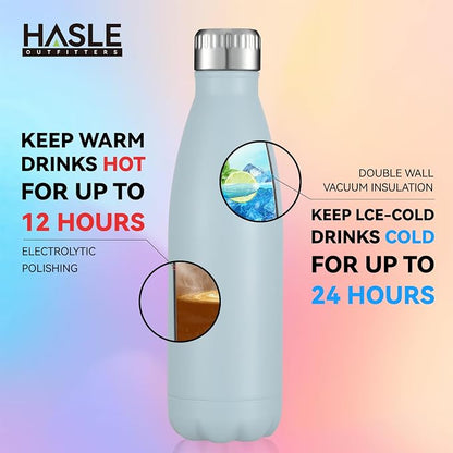 HASLE OUTFITTERS 17oz Stainless Steel Water Bottles Bulk, Vacuum Insulated - Image 4