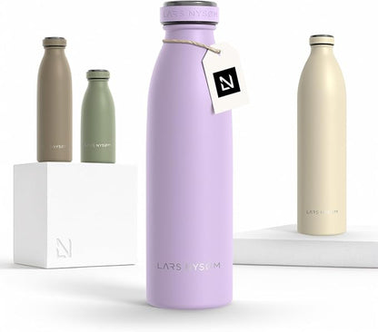 LARS NYSØM Stainless Steel Insulated Water Bottle 12oz 17oz 25oz 34oz 51oz | by LN