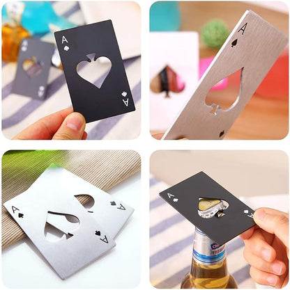 Ace Of Spades Bottle Opener Credit Card Size Pocker Cap Opener Portable - Image 5