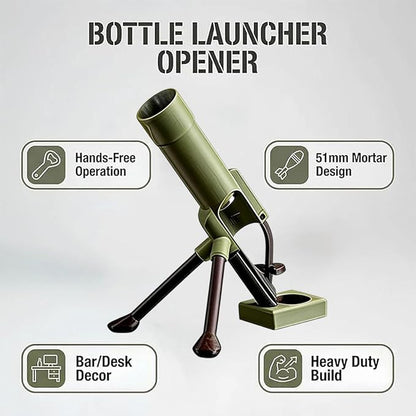 Beer Bottle Mortar Bottle Opener, 51mm Mortar Beer Bottle Opener, Heavy-Duty - Image 2