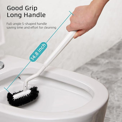 HAMITOR Toilet Bowl Brush Holder Set: Deep Cleaning Brushes - Image 5