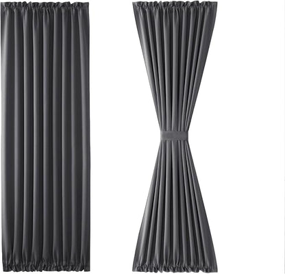 DWCN French Door Curtains – Rod Pocket Thermal Blackout Curtain - Image 7