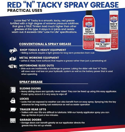 Lucas 10005-30PK Red N' Tacky Grease - Image 5
