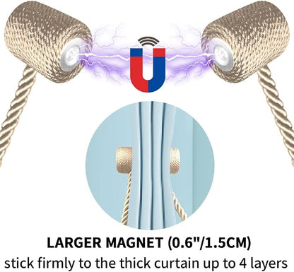 18 Inch Strong Magnetic Curtain Tiebacks, Curtain Holdbacks Modern Upgrade - Image 3