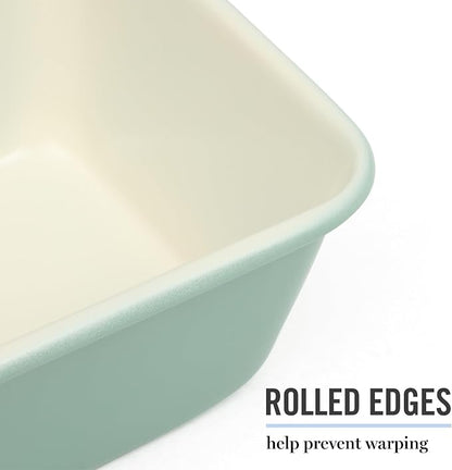 Martha Stewart Gallen 9-Inch Nonstick Carbon Steel Loaf Pan – Teal, Durable - Image 5
