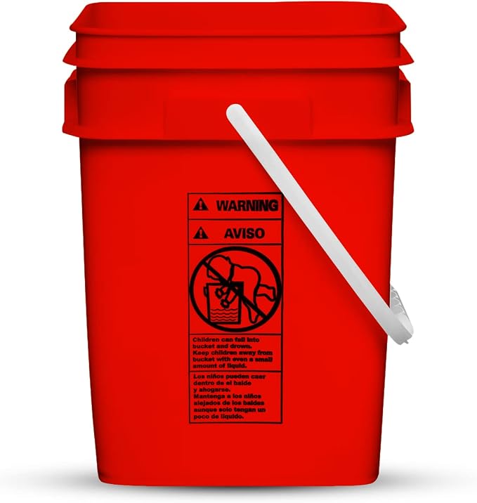 House Naturals 4 Gallon Square Food Grade Bucket Pail - Image 8