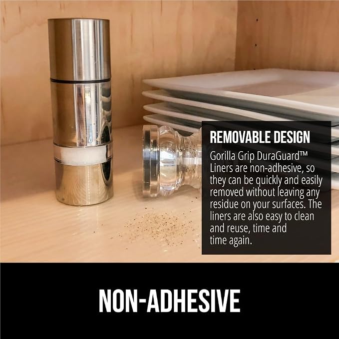 GORILLA GRIP DuraGuard Shelf Liner, 20x30 Non-Adhesive Cabinet Liners - Image 5
