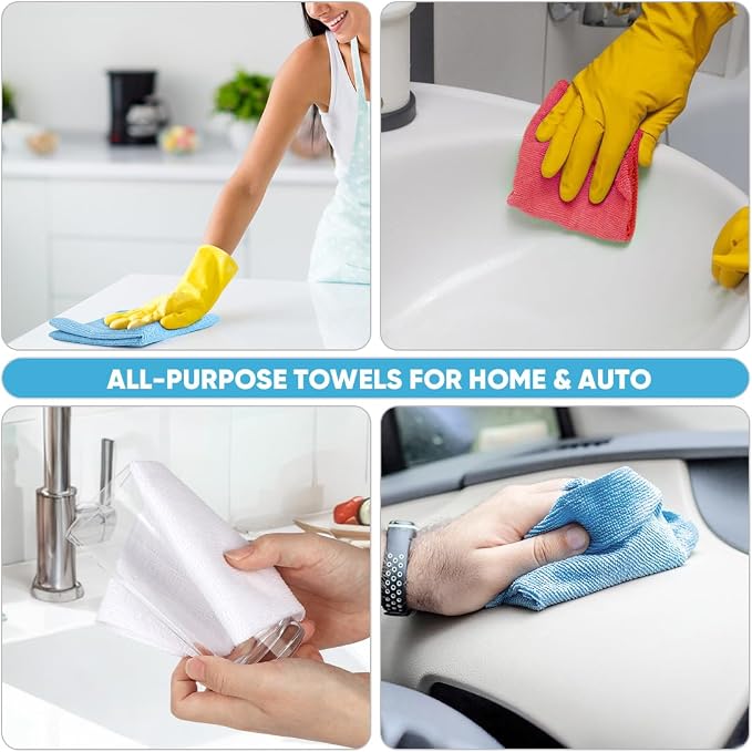 AIDEA Microfiber Cleaning Cloth Roll, Microfiber Towels - Image 5