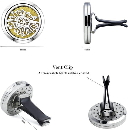 Sunflower Essential Oil Car Diffuser Vent Clips Car Diffuser Aromatherapy Vent - Image 6