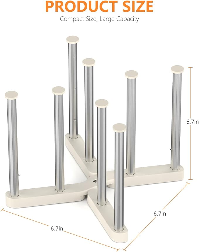 Reusable Storage Bag Drying Rack, Retractable Metal Bottle Drying Rack - Image 7