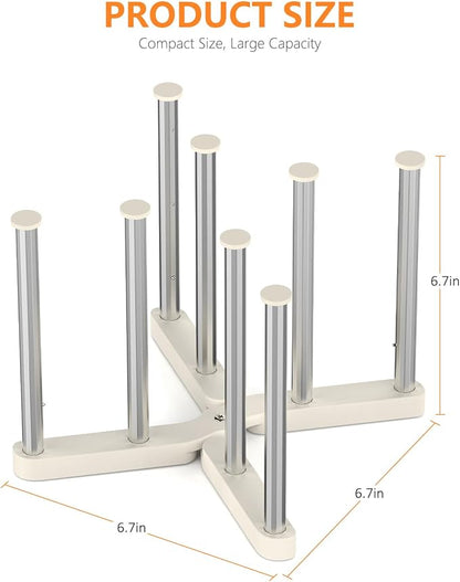 Reusable Storage Bag Drying Rack, Retractable Metal Bottle Drying Rack - Image 7