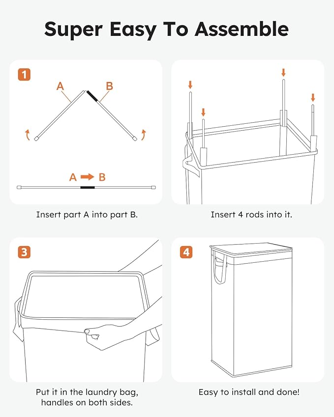 SOLEDI Laundry Hamper with Lid 100L Large & Tall Collapsible Laundry Basket, Clothes Hamper with Bag Removable Easy to Carry, Dirty Hampers for Bedroom, Bathroom, Dorm, College, Purple