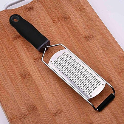 Stainless Steel Cheese Grater, Ergonomic Soft Handle Lemon Ginger Potato Zester - Image 4