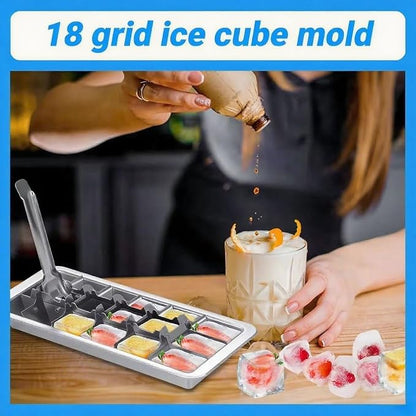 3 Pack 18-Slot Ice Cube Trays Stainless Steel - Image 6