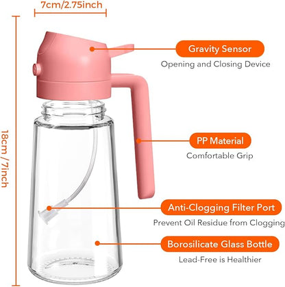 YARRAMATE 2Pcs 16oz/470ml Glass Olive Oil Sprayer - Image 8