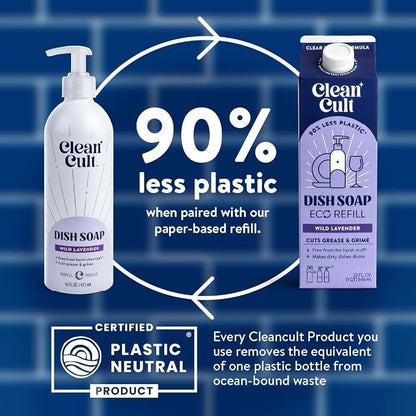 Bundle of Cleancult Dish Soap Liquid Refills Wild Lavender + Cleancult -Wild - Image 5