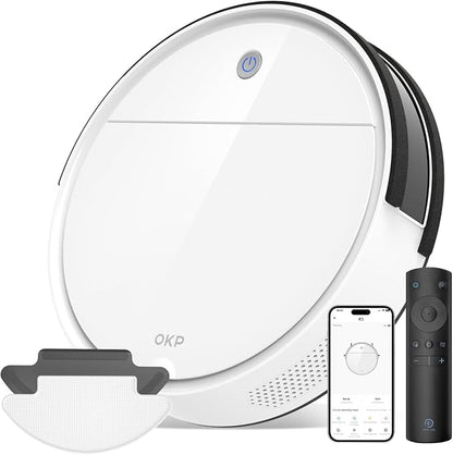 OKP K5 Robot Vacuum Cleaner, No Tangled Hair, Super Thin, 2500pa Suction by OKPRobotVacuum