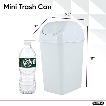 Superio Mini Desktop Trash Can - Image 4