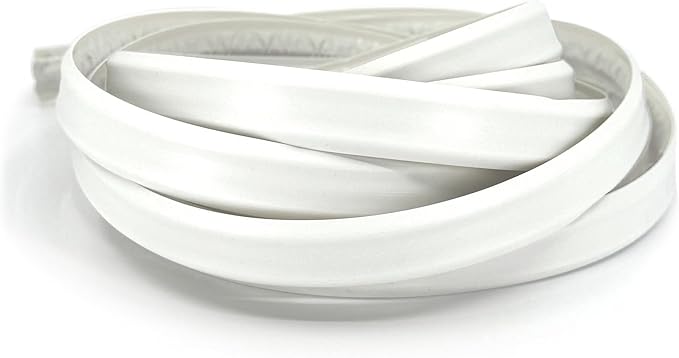 InstaTrim White New & Improved Caulk Trim, 1/2" by 10', Flexible, Water Resistant for Bathroom, Floors, and Walls | Easy Installation | No Mess, Stain Resistant