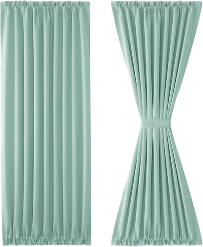DWCN French Door Curtains – Rod Pocket Thermal Blackout Curtain - Image 7
