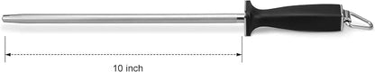 Superior Knife Sharpening Rod, 10 Inch Professional Diamond Brushed Sharpening - Image 7