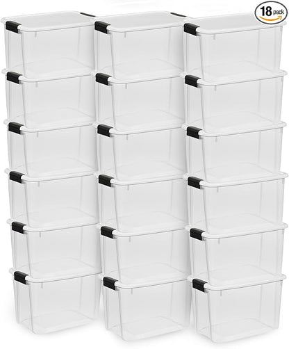 Sterilite 18-Pack Ultra Latching Box, Storage Bins by Sterilite