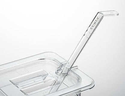 CURTA 6 Pack NSF Notched Food Pan Cover, 1/3 Size Clear Polycarbonate Lid - Image 5