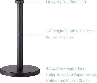 Black Standing Paper Towel Holder - Image 4