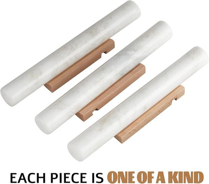 Koville African Natural Marble French Rolling Pin, 16inch Non-Stick Rolling Pin - Image 5