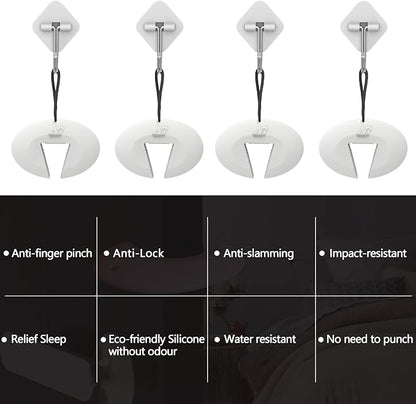 Door Pinch Guard and Door Slam Stopper, Durable Silicone Door Finger Pinch Guard - Image 8