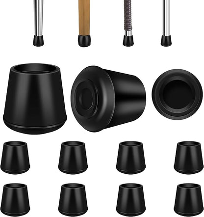 1-1/2” Round Rubber Chair Leg Tips Caps, Chair Leg Floor Protectors Furniture by VOCOMO