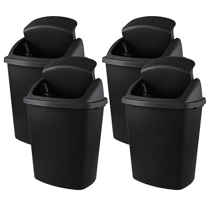 19 Gallon Kitchen Waste Bin, Large Plastic Trash Can, Holds 70 Liters by Parlynies