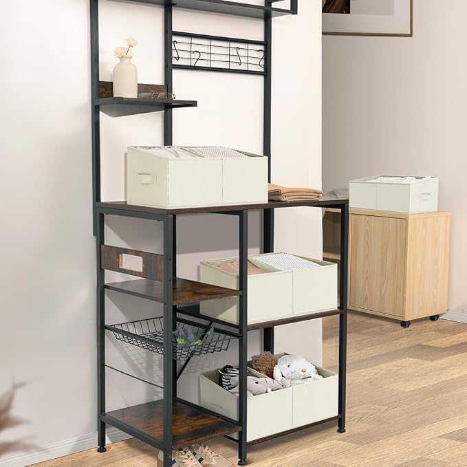 DIMJ Closet Storage Bins, 5 Pack Storage Baskets - Image 4