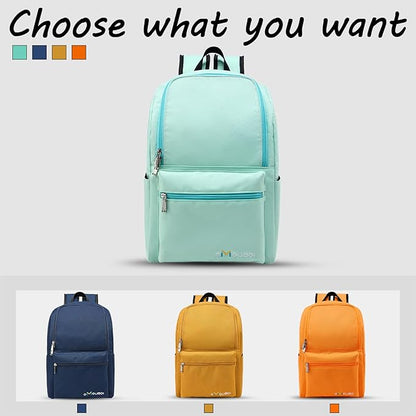 OMOUBOI Casual Daypacks Superbreak Backpack 14 inch Laptop Backpack for Women & Men Fits Tourism Business (Cyan)