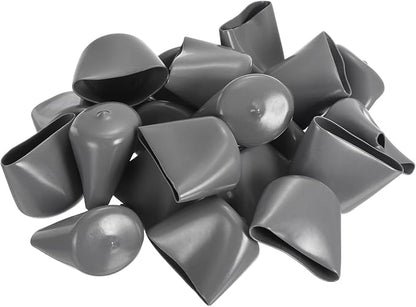 uxcell 20pcs Rubber End Caps 39mm ID Vinyl Cap Cover Screw Protectors Dark Grey - Image 4