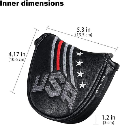 Big Teeth Golf Cover USA Stripe and Star Headcover Covers, Driver Fairway Wood - Image 2