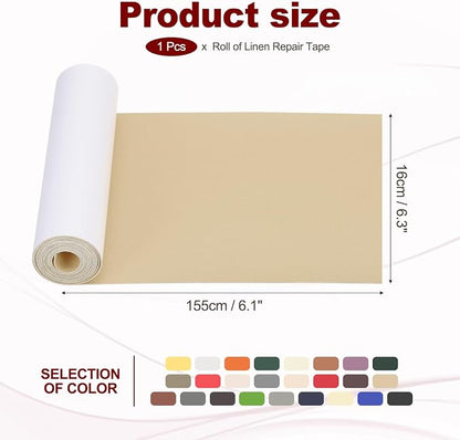 PATIKIL Leather Patches Tape for Furniture, 6.3 x 61 Inch Self Adhesive Vinyl - Image 2