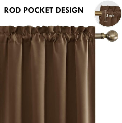 DWCN Blackout Curtains for Living Room Thermal Insulated, Energy Saving & Noise - Image 4