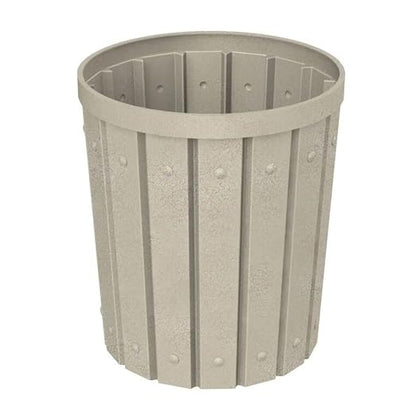 42 Gallon Slated Circle 100% Recycled Plastic Commercial Outdoor or Indoor - Image 5