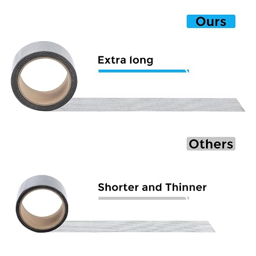 Black Window Screen Repair Tape, 2IN X 20FT Screen Repair Kit - Image 6