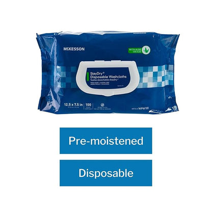 McKesson Personal Cleansing Wipes, Aloe Vera) - Image 4