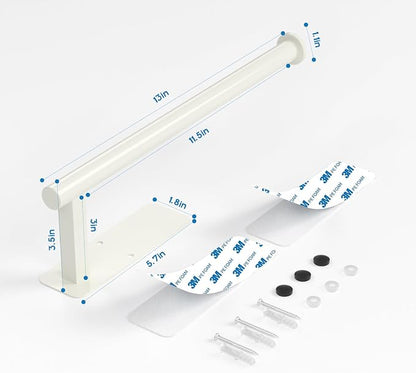 ASTOFLI Paper Towel Holder Under Cabinet No Drilling, Self Adhesive Paper Towel - Image 2