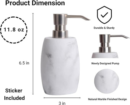Clasin Home Resin Hand Soap Dispenser, Refillable Soap Dispenser - Image 4