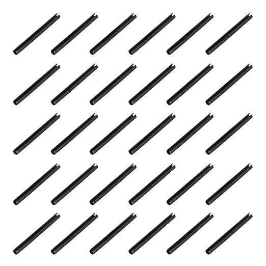 MECCANIXITY 120Pcs Slotted Split Roll Pins 2/25 Inch Dia. 1 Inch Length Steel by MECCANIXITY