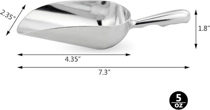 New Star Foodservice 34509 One-Piece Cast Aluminum Round Bottom Bar Ice Flour - Image 2