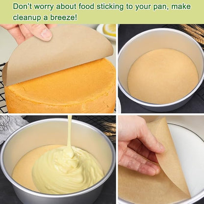 BOYAN Parchment Paper Rounds, Non Stick 10 Inch Round Parchment Paper - Image 4